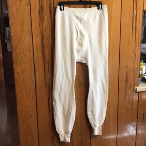 Morgan mens knit cuffs elastic waist longjohns